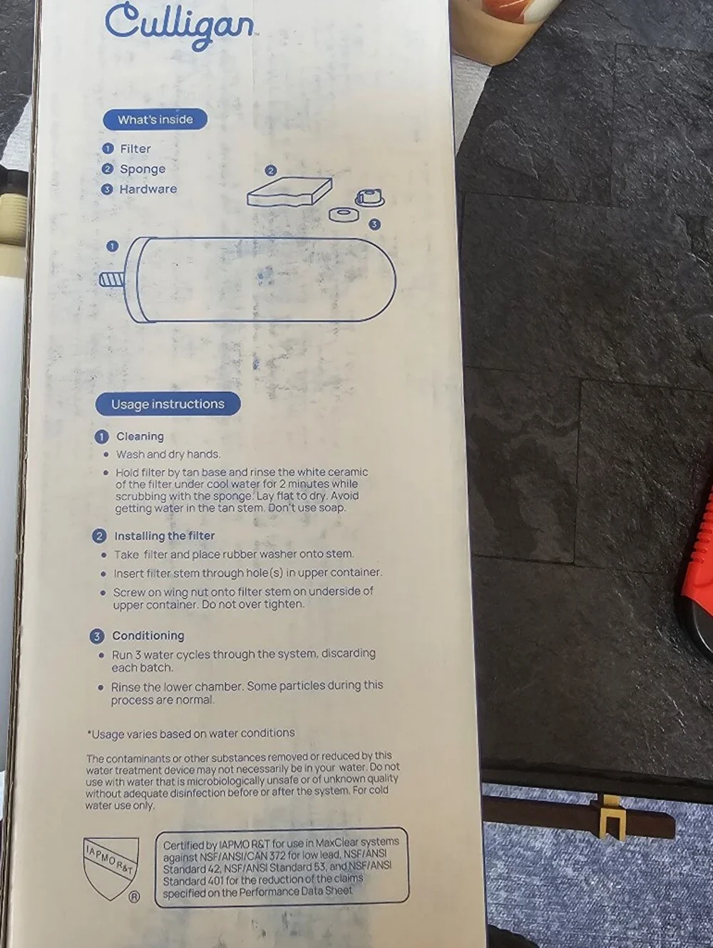 NIB Culligan MaxClear 7 Gravity Water Filter Replacement Berkey ProOne 2-Pack